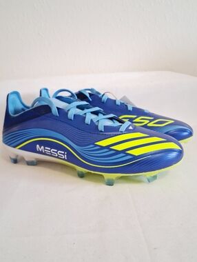 Adidas F50 Messi Pro FG Blue Yellow Soccer Cleats